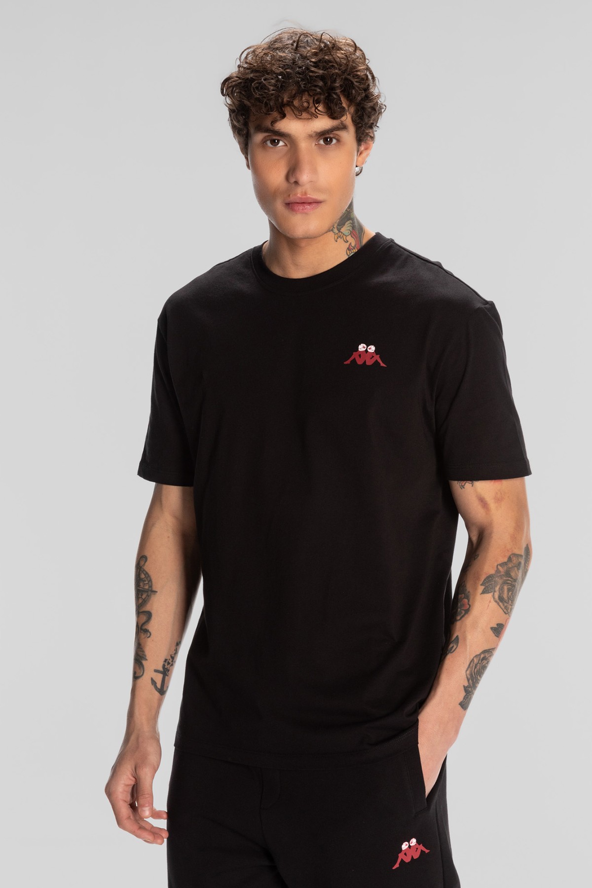Kappa Authentic Space Jump Erkek T-Shirt - Siyah
