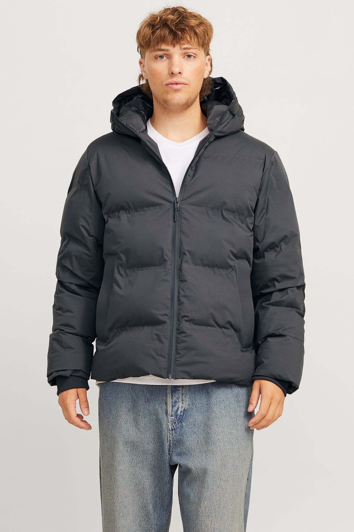 Jack & Jones Jjpayne Puffer Erkek Mont 12256887 - Asphalt