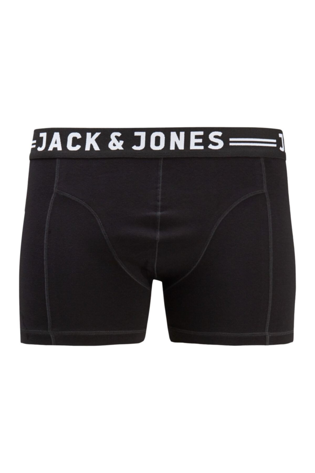 Jack & Jones Sense Büyük Beden Erkek Siyah 3'lü Boxer 12147591