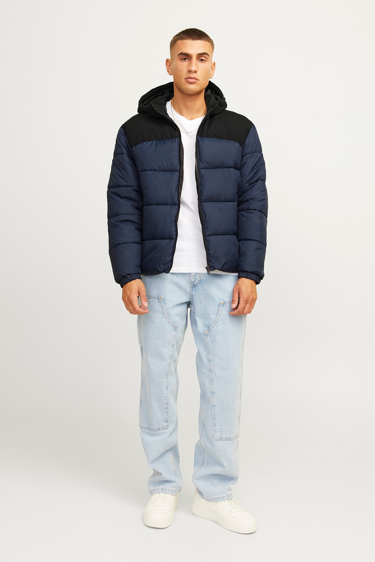 Jack & Jones Jjmoon Hood Puffer Erkek Mont 12256882