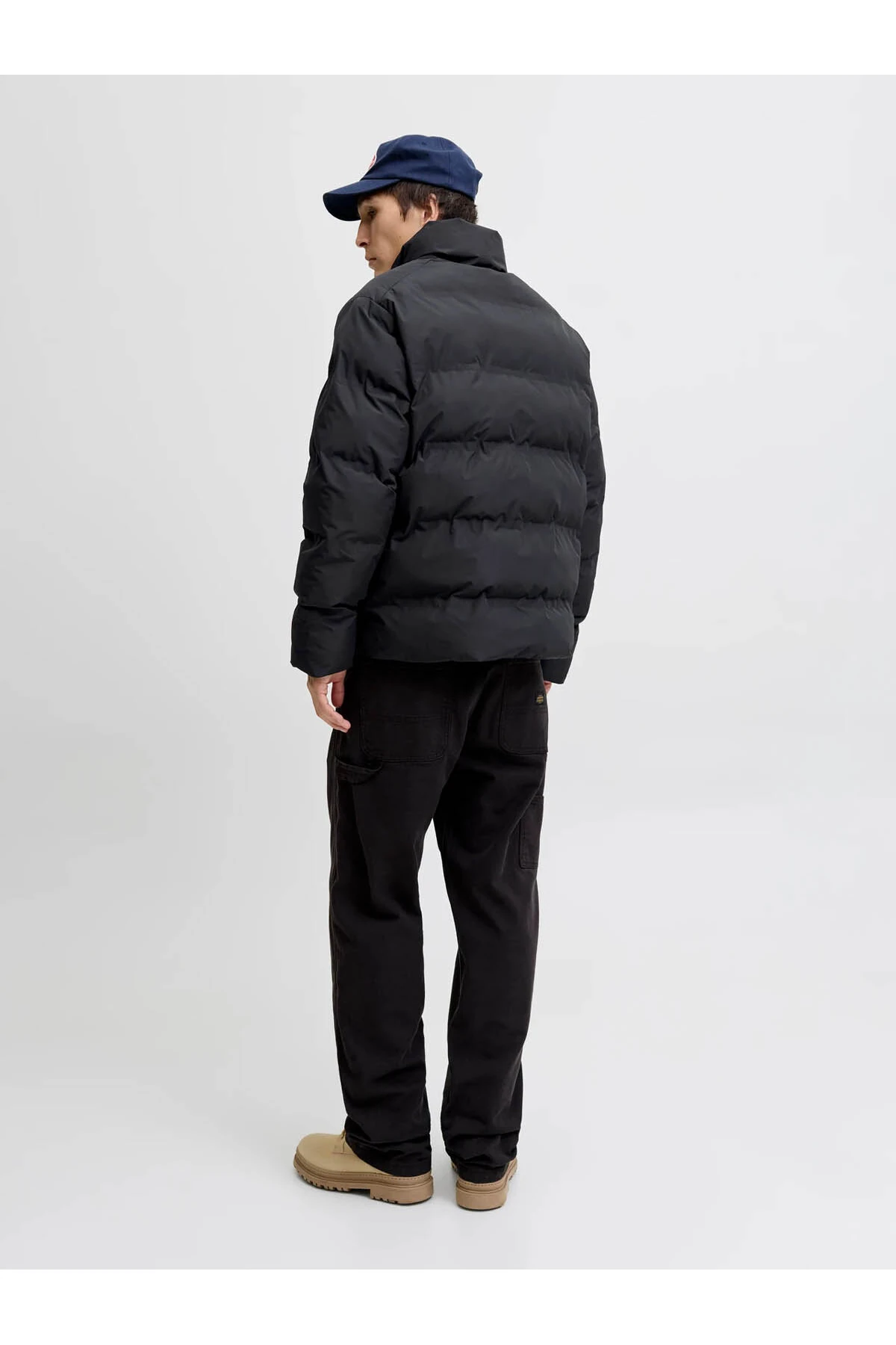 Jack & Jones Jjesoho Puffer Siyah Erkek Mont 12278750