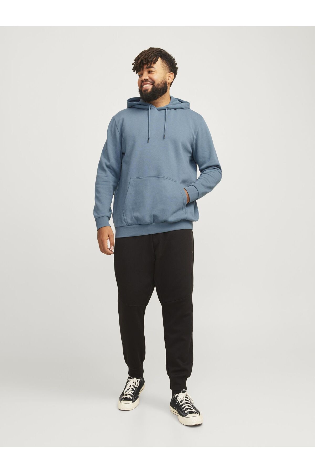 Jack & Jones Breadly Plus Kapşonlu Erkek Sweatshirt 12250595