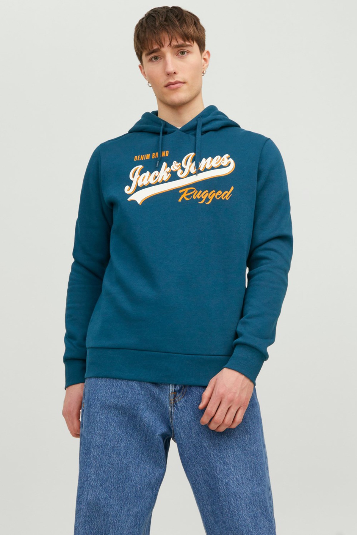 Jack & Jones Jjelogo Sweat Hood Erkek Sweatshirt 12233597