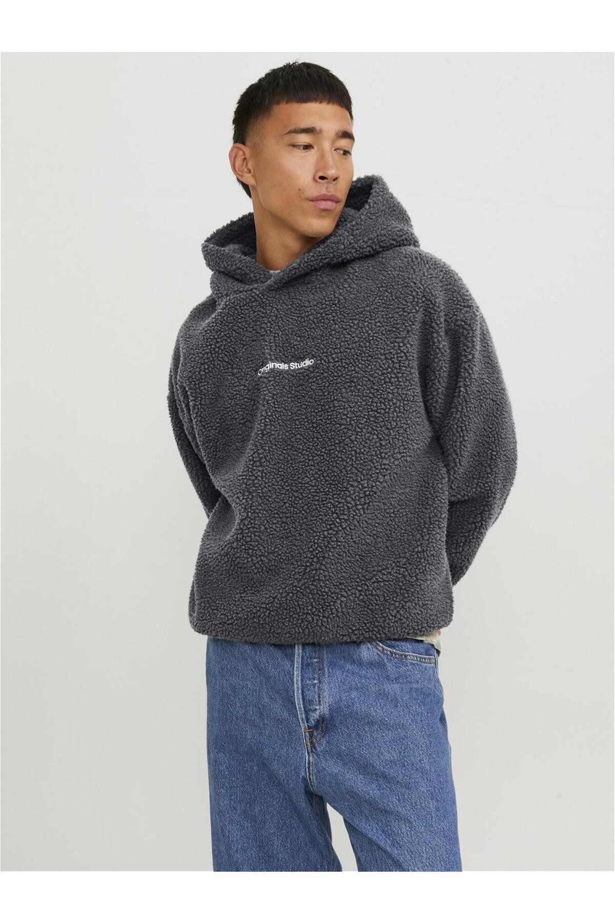 Jack & Jones JORVESTERBRO TEDDY Erkek Sweatshirt 12249364