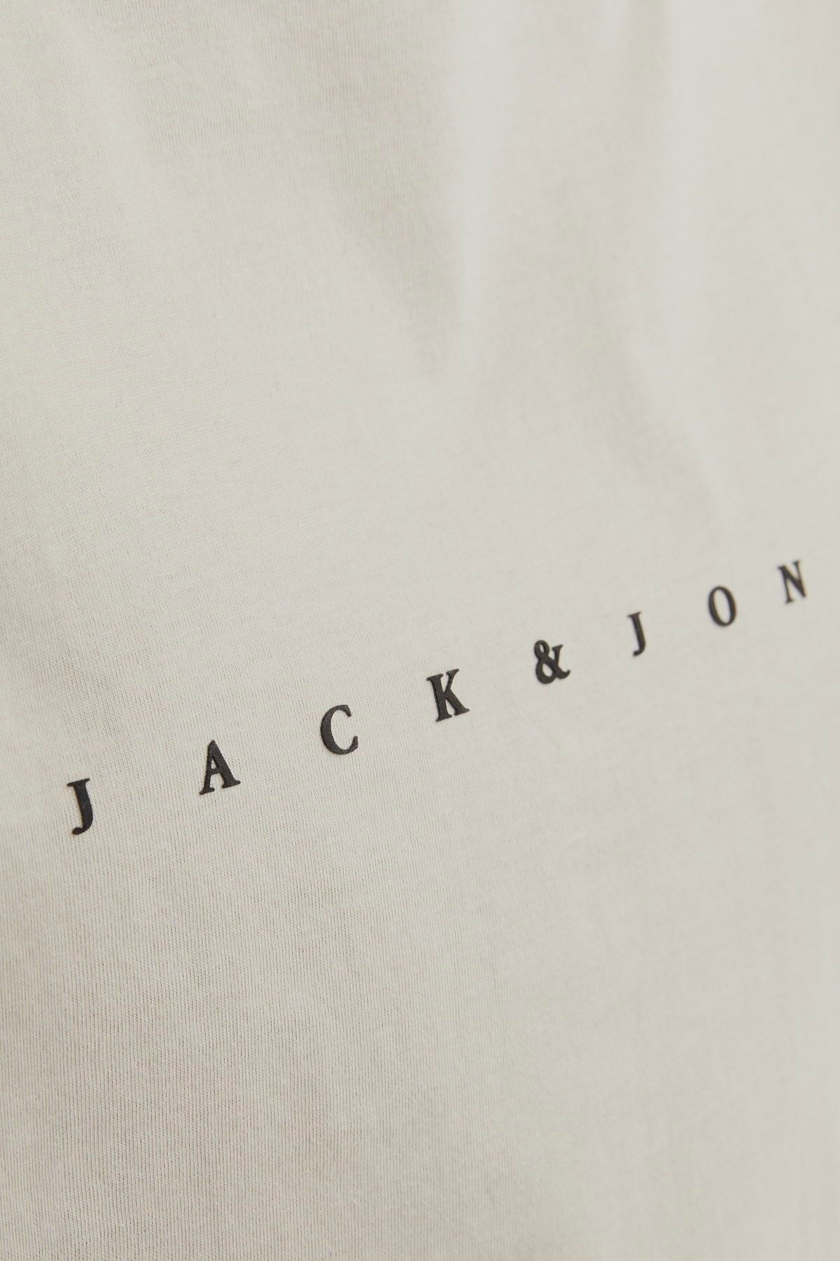 Jack&jones Star Erkek Bej Yuvarlak Yaka Tişört