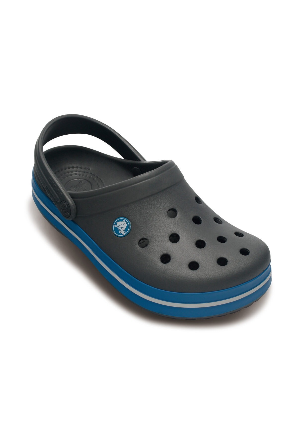 Crocs Koyu Gri Unisex Crocband Kenarı Mavi 11016