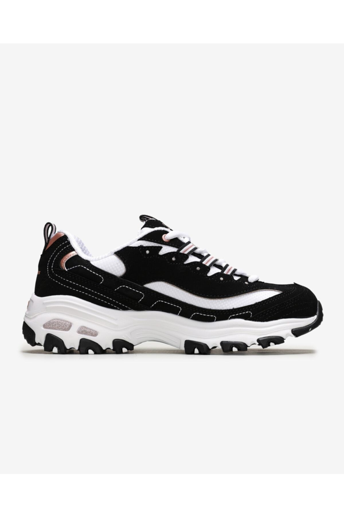 Skechers D'LİTES-DEVOTED FAN Kadın Siyah Sneakers - 13154 BKRG