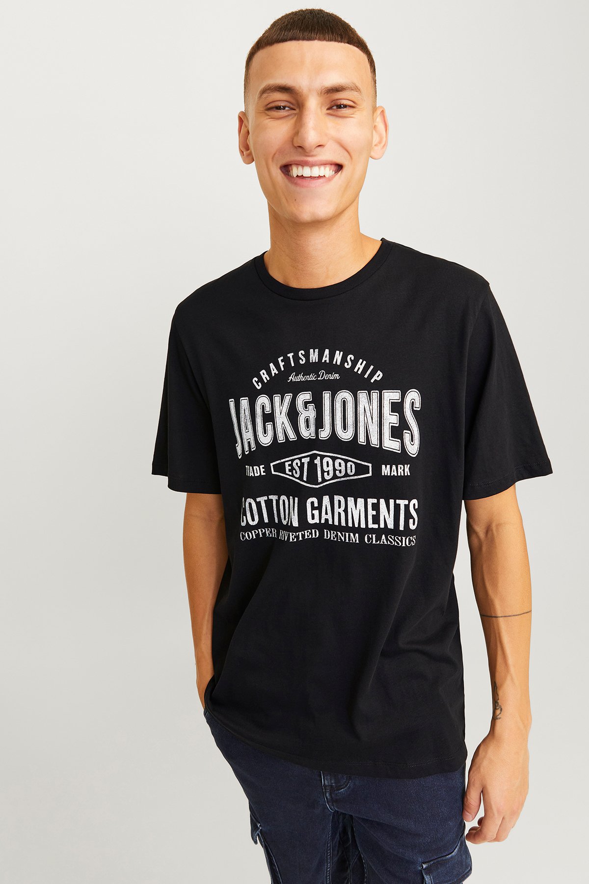 Jack & Jones Jjjeans Tee Erkek T-Shirt 12256779