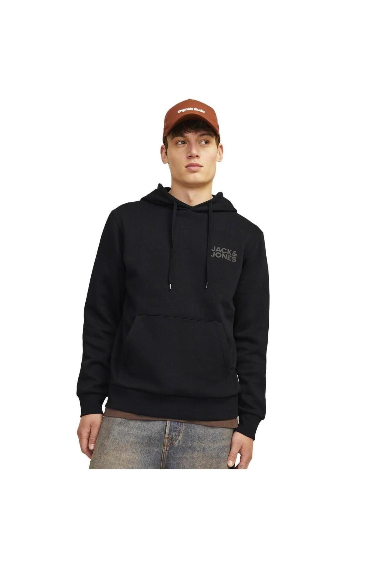Jack & Jones Jjecorp Logo Sweat Hood Noos Erkek Hoodie Sweatshirt 12152840