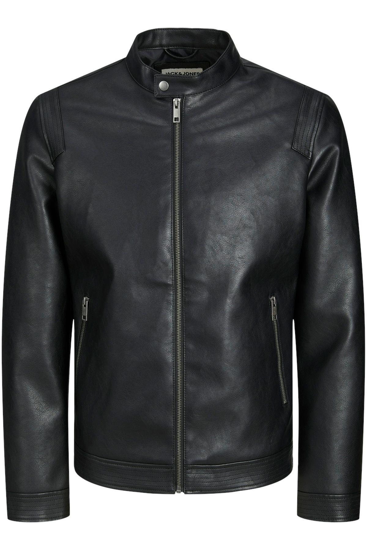 Jack & Jones Jjerocky Clean Büyük Beden Erkek Deri Ceket 12230055