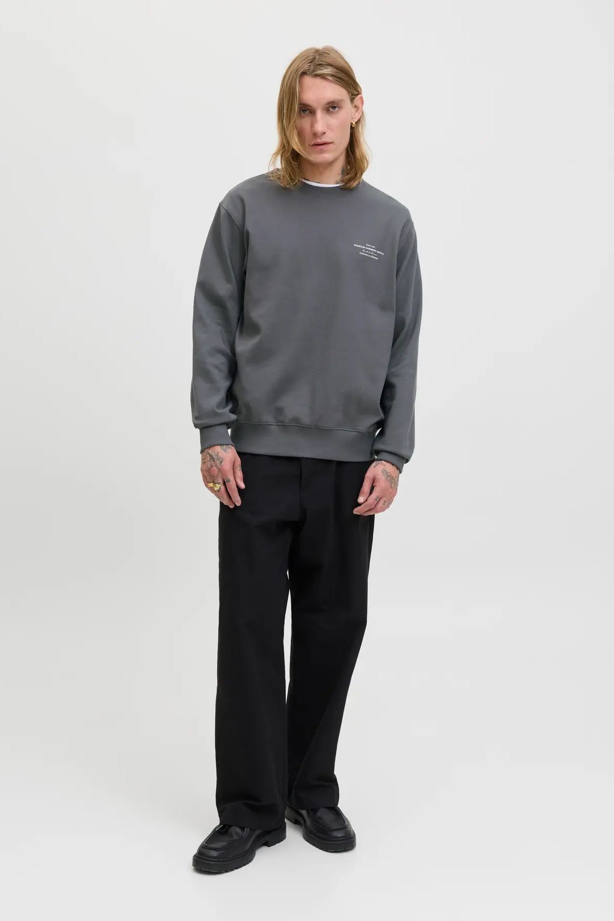 Jack & Jones Jprblachad Erkek Sweatshirt 12261386
