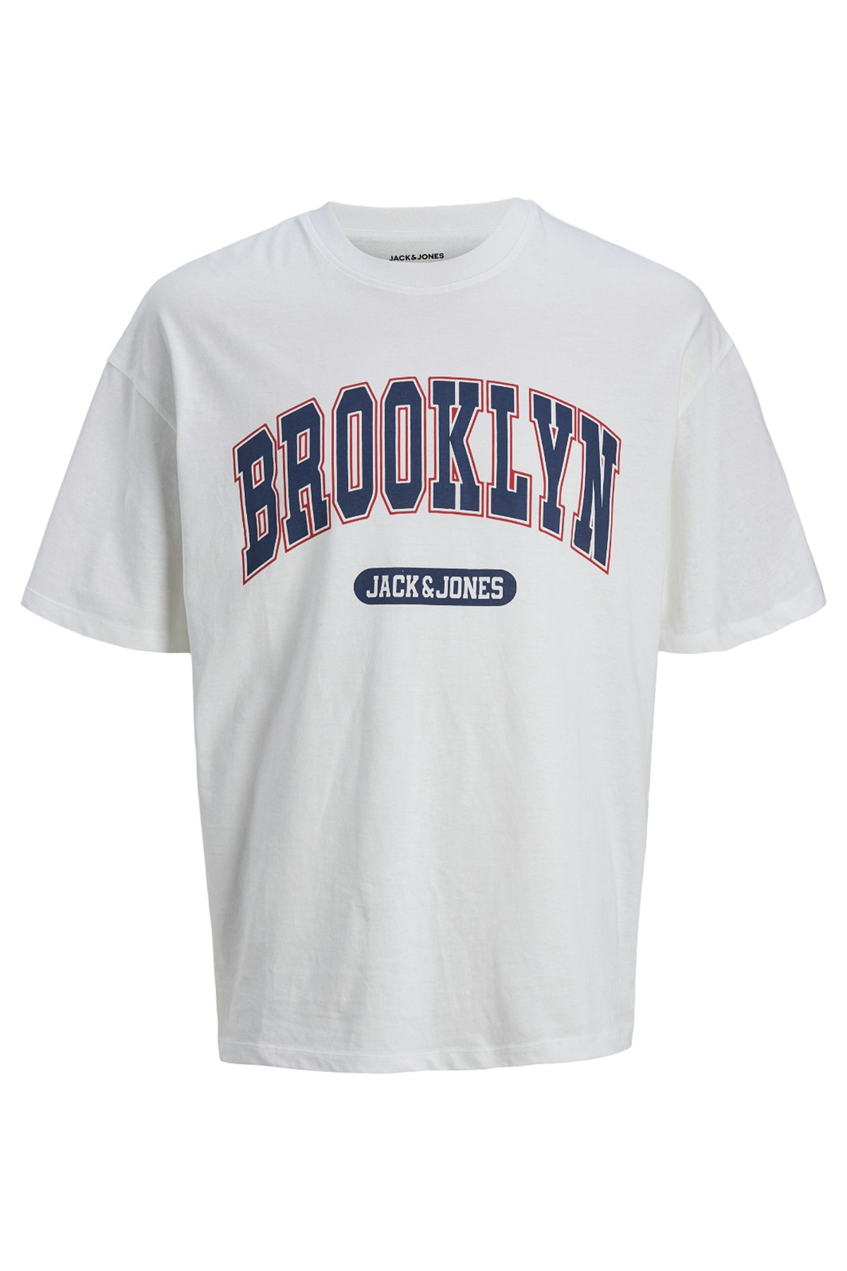 Jack & Jones Jjebradley Varsity Erkek T-Shirt 12269982 - Bright White