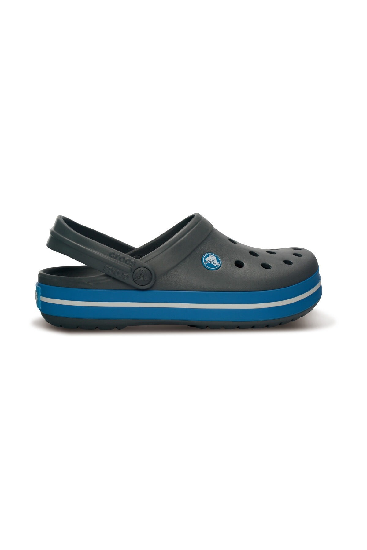Crocs Koyu Gri Unisex Crocband Kenarı Mavi 11016