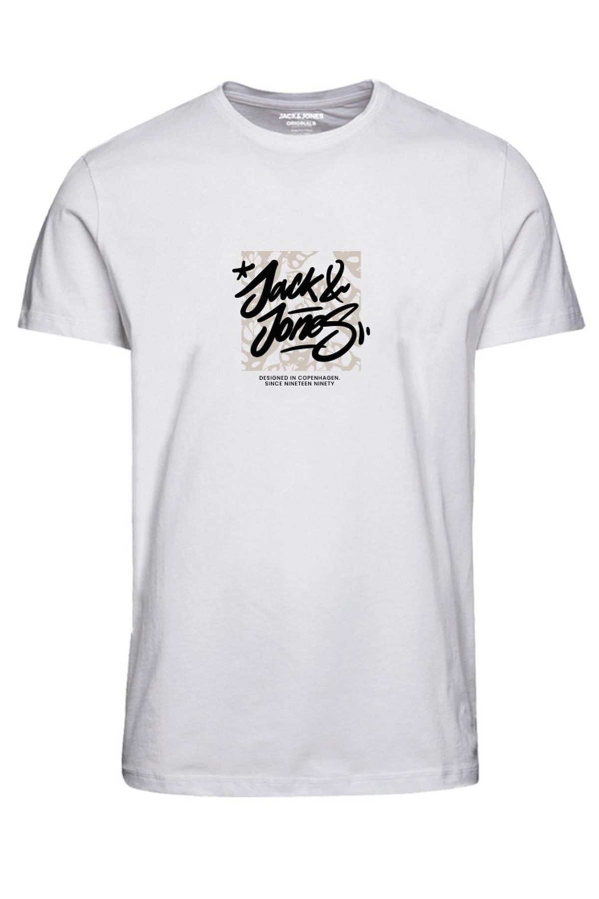 Jack & Jones Jorsequoia Erkek T-Shirt 12258061 - Bright White