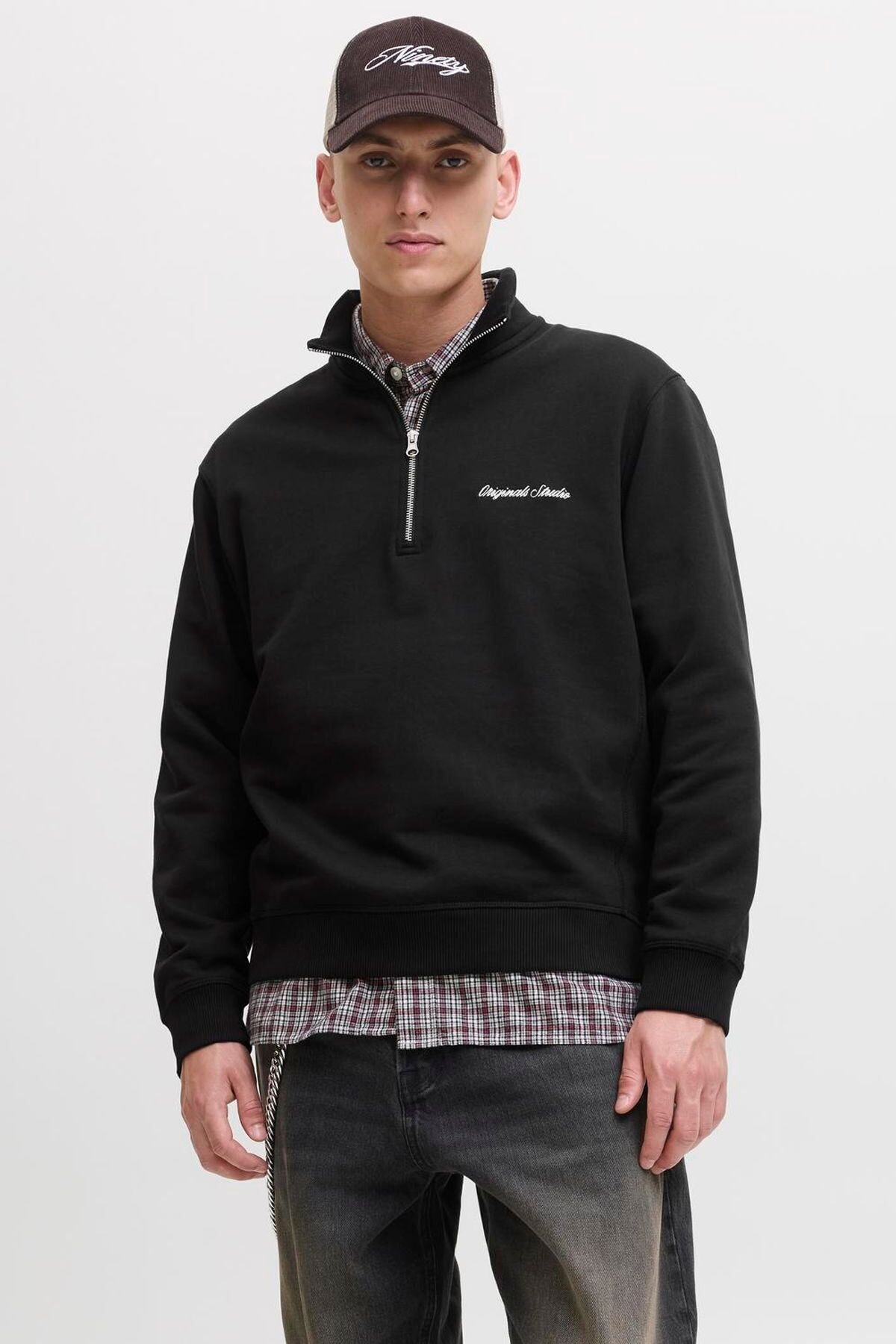 Jack & Jones Jornorrebro Erkek Dik Yaka Sweatshirt 12282899