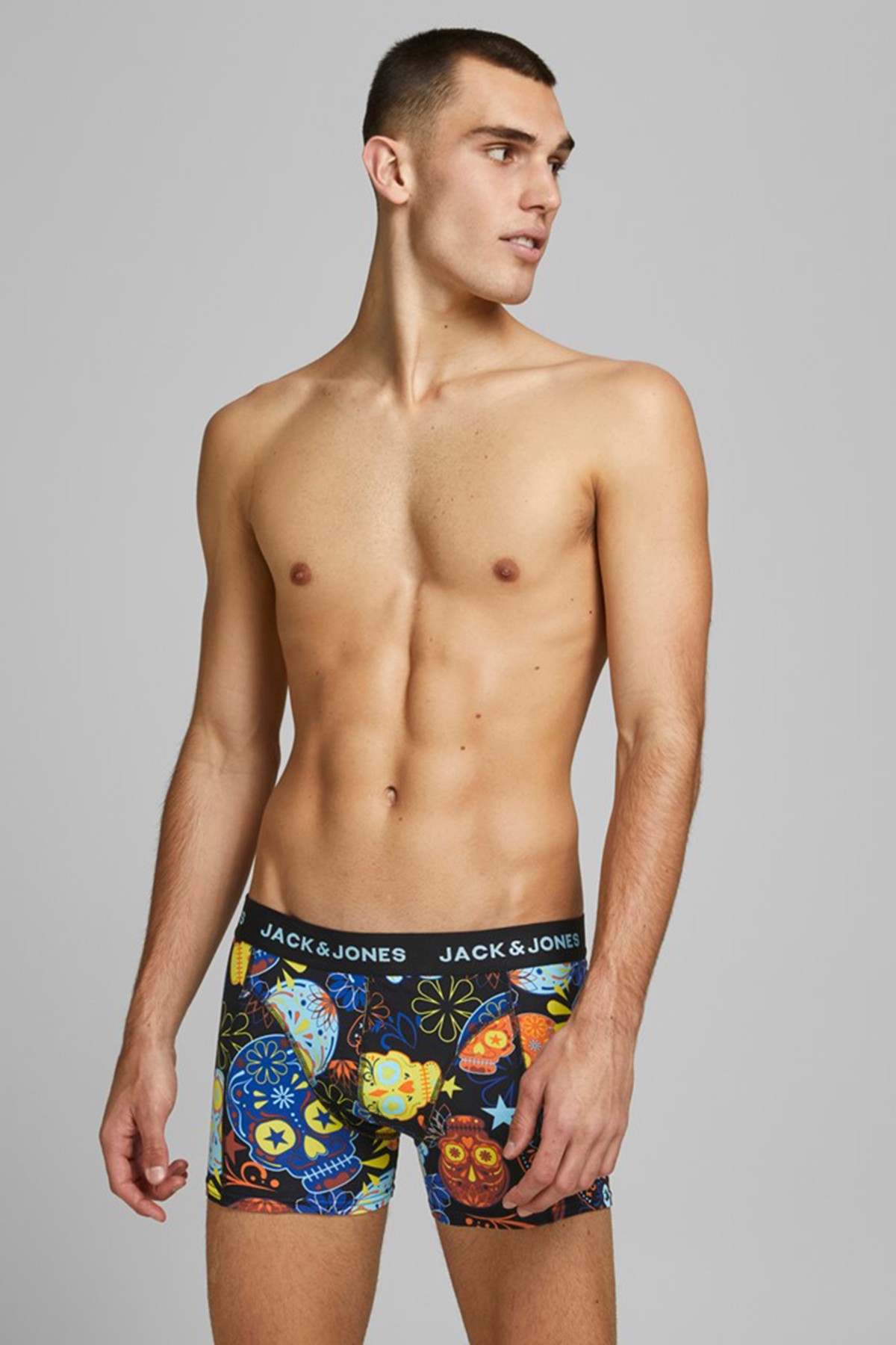 Jack & Jones JACSUGAR SKULL 12185485 3'lü Boxer