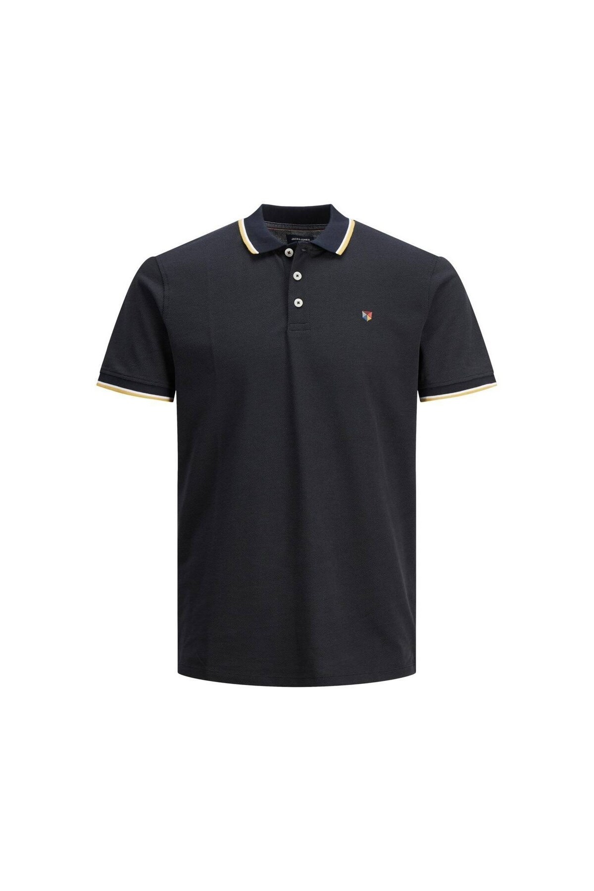 Jack &j Jones Tişört Bluwin Erkek Siyah Polo Tişört