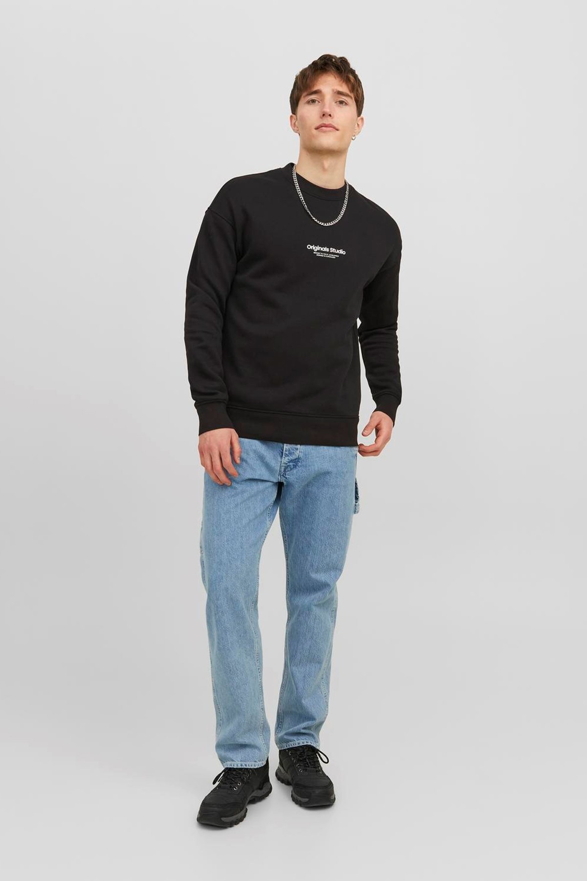 Jack & Jones JORVESTERBRO Erkek Bisiklet Yaka Sweatshirt 12241694