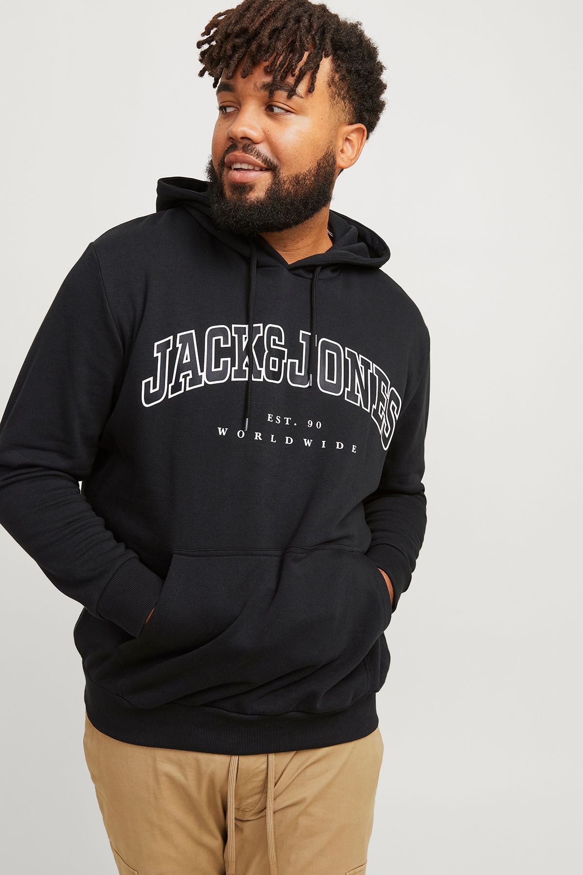 Jack & Jones JJECALEB Erkek Büyük Beden Sweatshirt 12258867