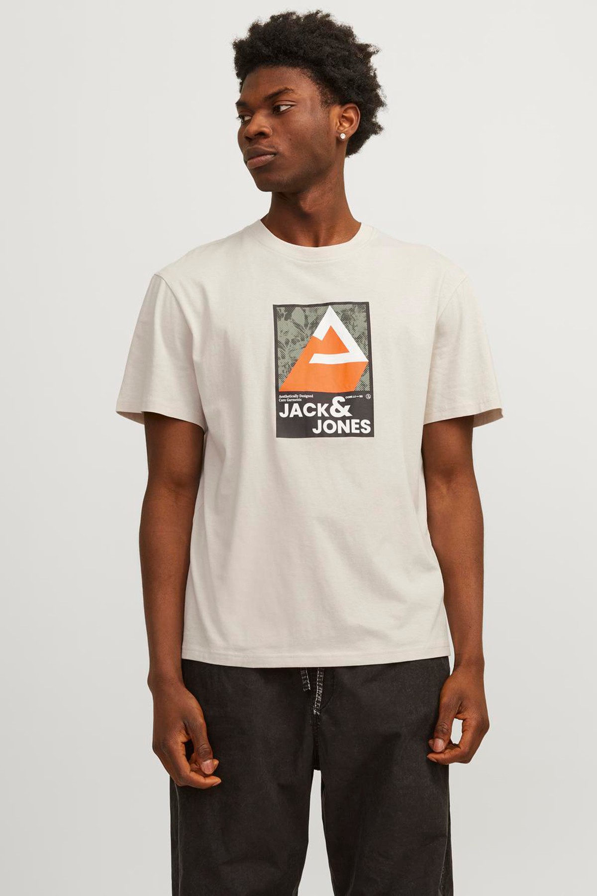 Jack & Jones Jcojj Colorful Erkek T-Shirt 12256682 - Moonbeam