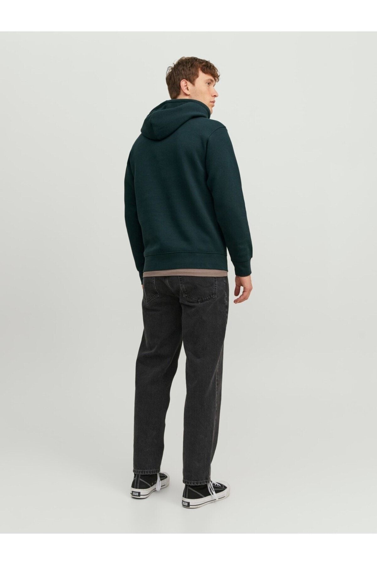 JACK JONES Erkek Kapüşonlu Önden Cepli Sweatshirt 12241687