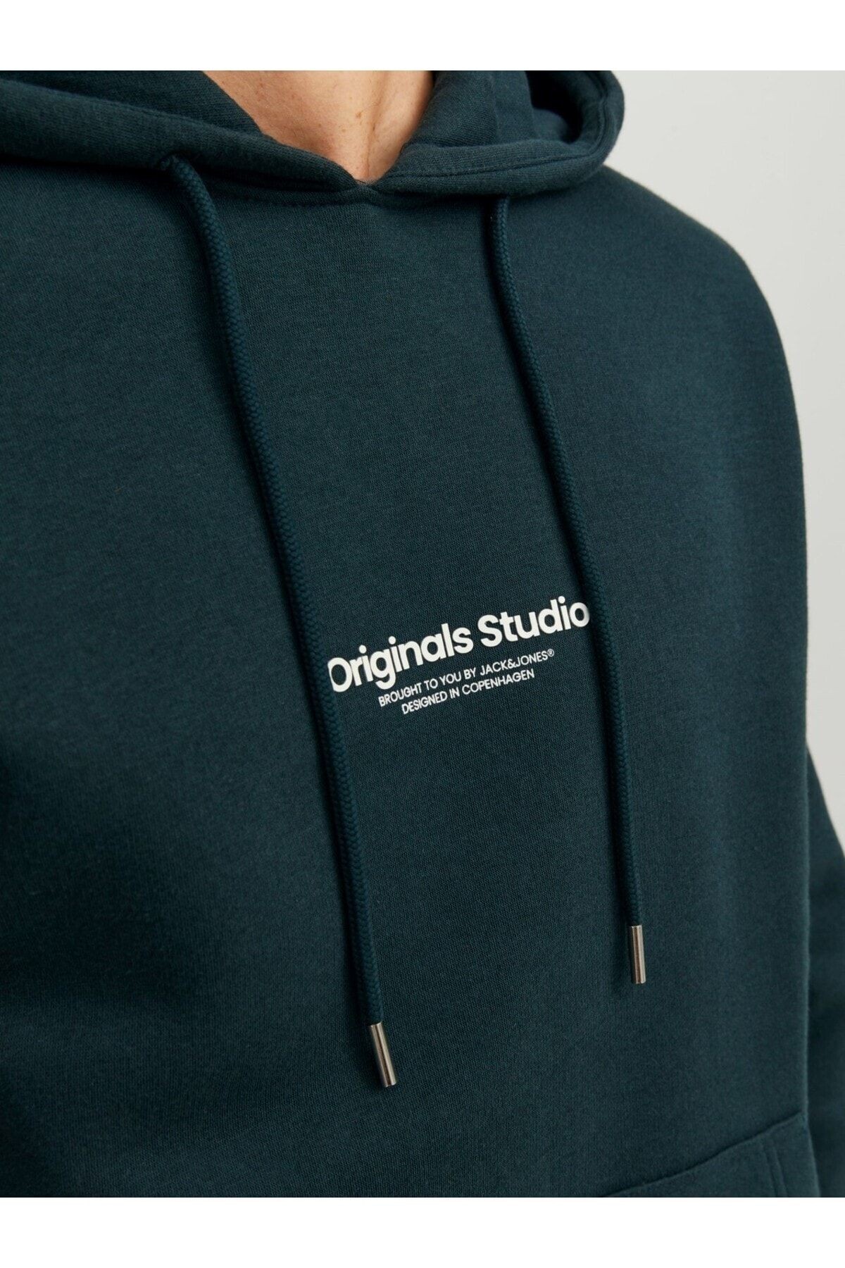 JACK JONES Erkek Kapüşonlu Önden Cepli Sweatshirt 12241687