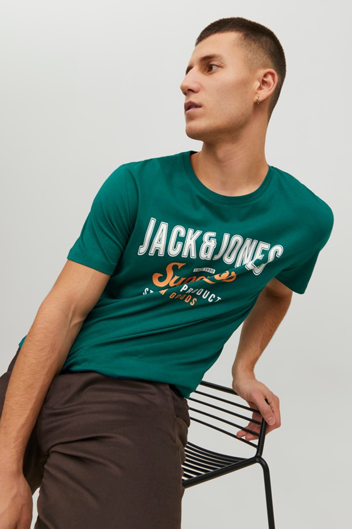 Jack & Jones JJELOGO TEE SS 12220500 Erkek T-Shirt