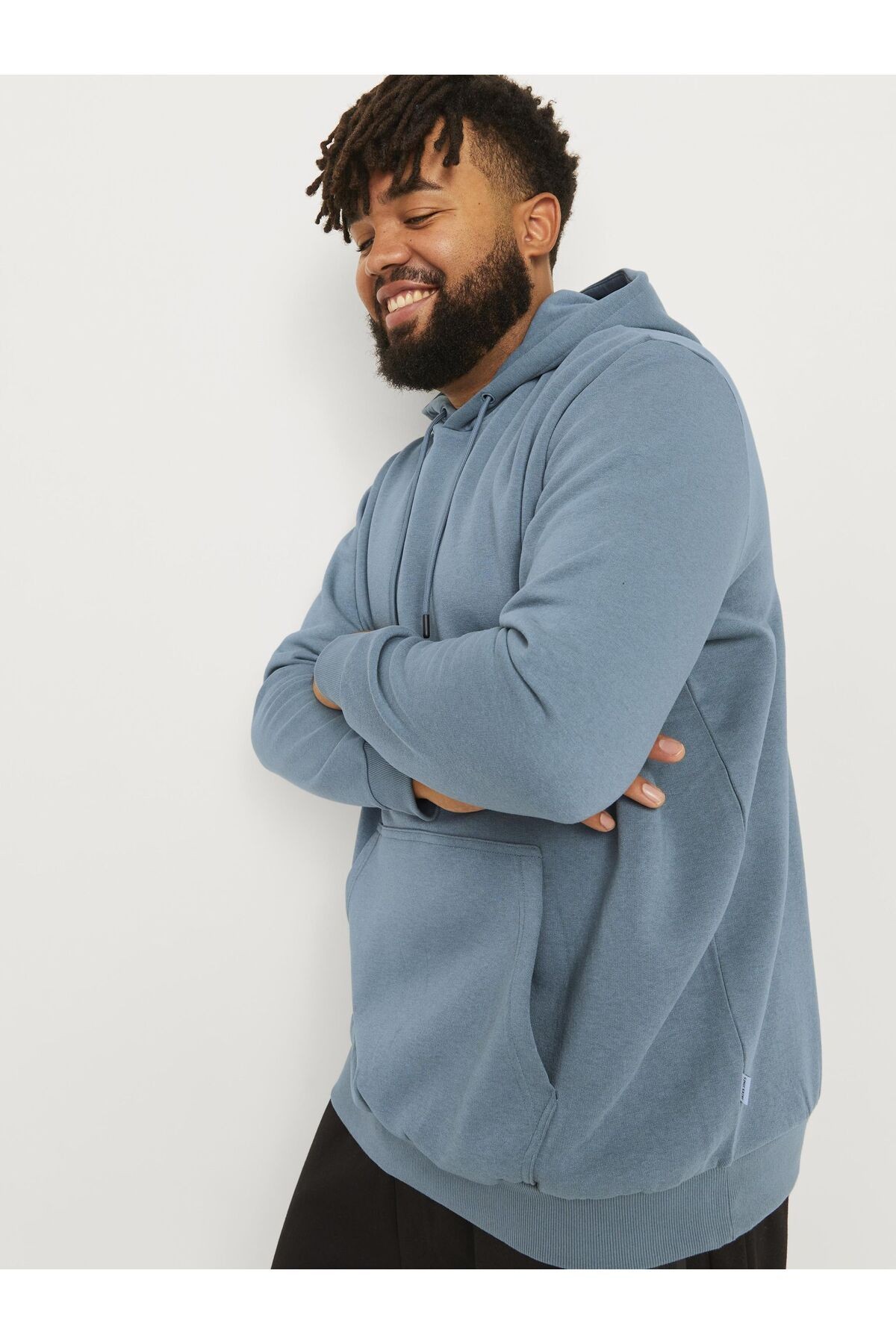 Jack & Jones Breadly Plus Kapşonlu Erkek Sweatshirt 12250595