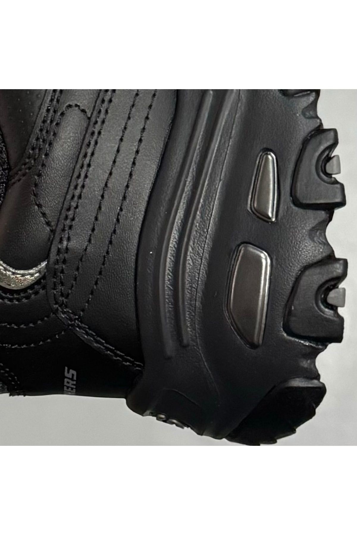 Skechers Kadın Siyah Deri D'Lites-Fresh Start Memory Foam Sneaker 11931-BBK