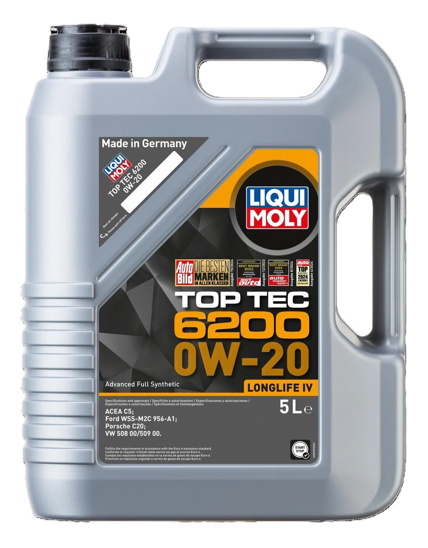 Liqui Moly 0W20 Motor Yağı Top Tec 6200 5 Lt (20789)