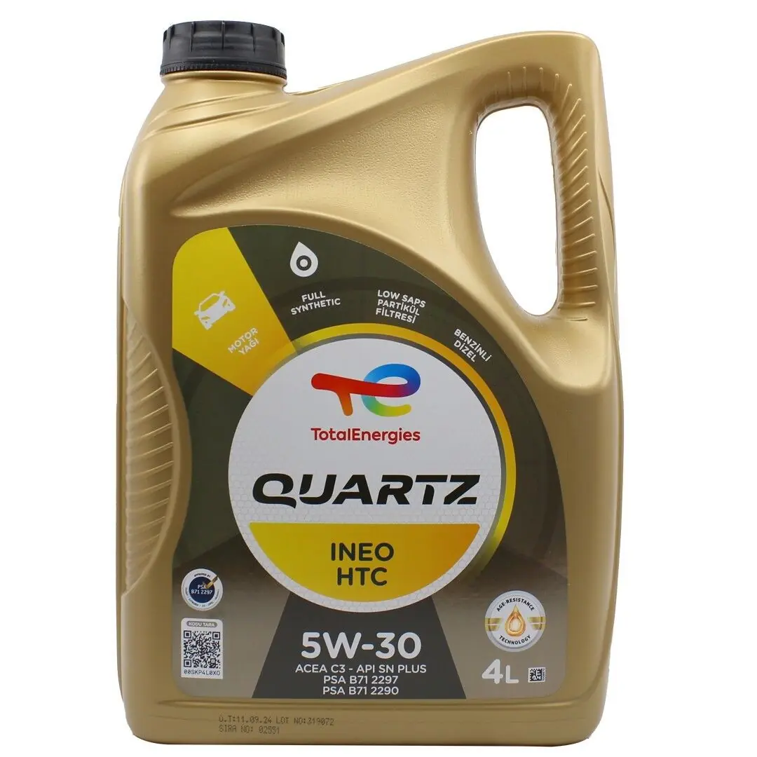 ⭐︎最終値下げ⭐︎8本セット‼︎QUARTZ INEO HTC 5W-30 Total Quartz Ineo Htc 5W30 4 Lt Partiküllü Motor Yağı