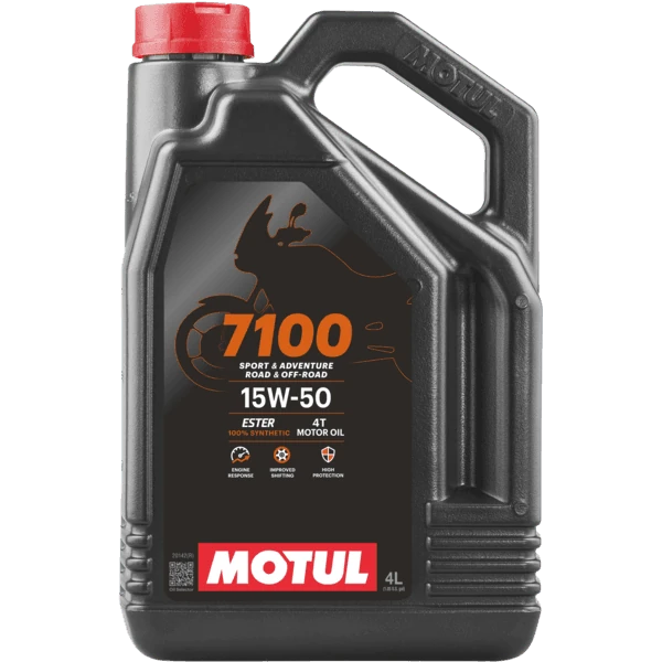 Motul 7100 15W-50 4T Motosiklet Motor Yağı 4 Lt MOTUL STİCKER HEDİYELİ