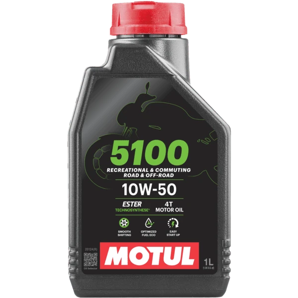 Motul 5100 10W-50 4T Motosiklet Motor Yağı 1 Lt MOTUL STİCKER HEDİYELİ