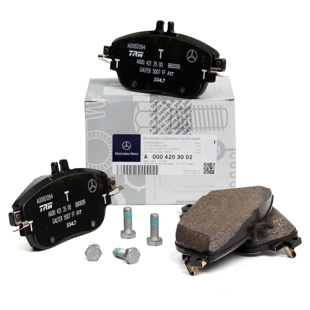 MERCEDES-BENZ A000420290264 | W176 Kasa A160-A180 Ön Fren Balata Takımı Orijinal (0004202902)