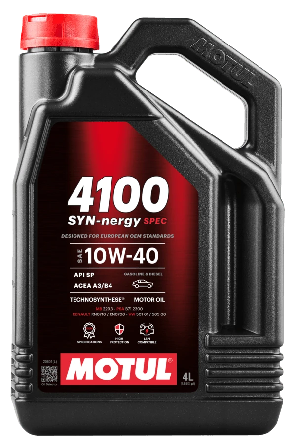 Motul 4100 Syn-Nergy Spec 10W-40 4 Lt Motor Yağı