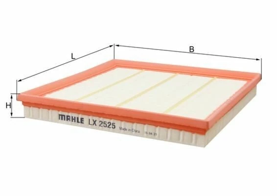 MAHLE LX2525 | Hava Filtresi 09-5-Seri (F07-F10-F11) 7-Seri (F01-F02-F03-F04) X3-X4-X5-X6