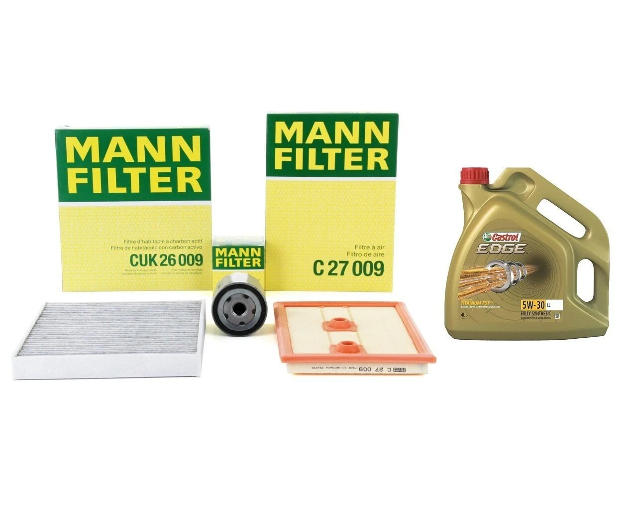 Volkswagen Passat 1.4 TSI BlueMotion Periyodik Bakım Filtre Seti Castrol Motor Yağlı Mann Marka
