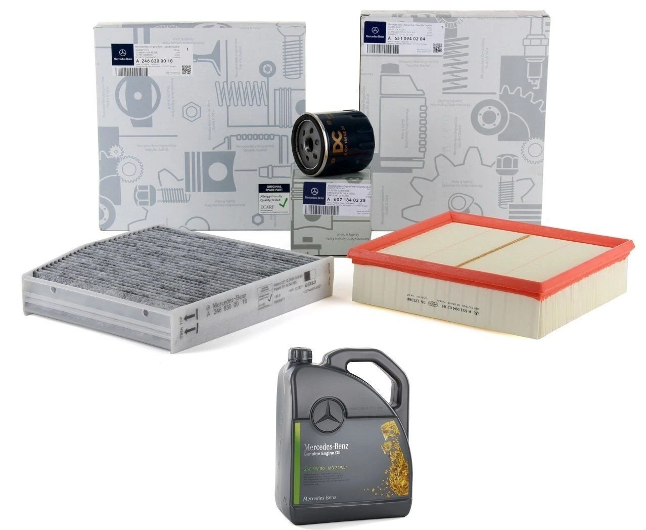 Mercedes A Serisi W176 Kasa A180 Cdi / d Periyodik Bakım Seti Orijinal