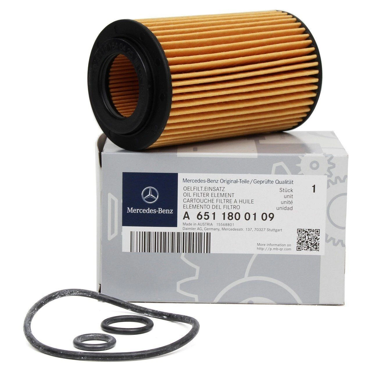 A6511800109 | W212 Kasa E220 CDI 651 Motor Yağ Filtresi Orjinal