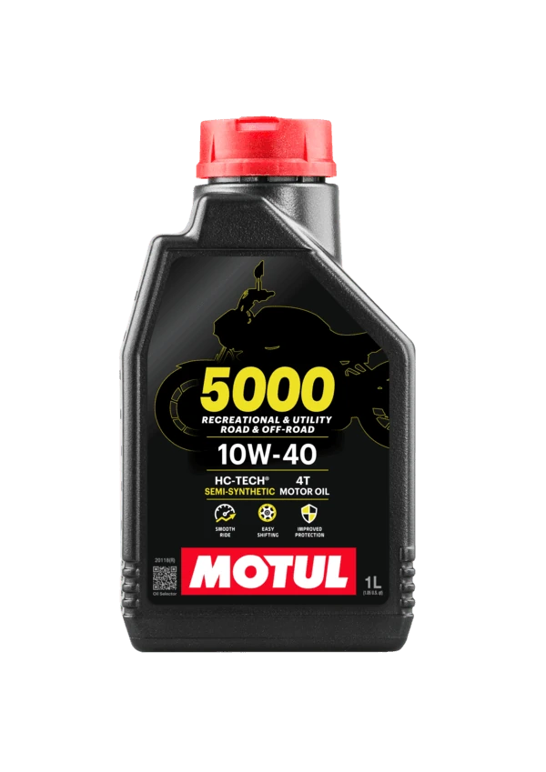Motul 5000 10W-40 4T Motosiklet Motor Yağı 1 Lt MOTUL STİCKER HEDİYELİ