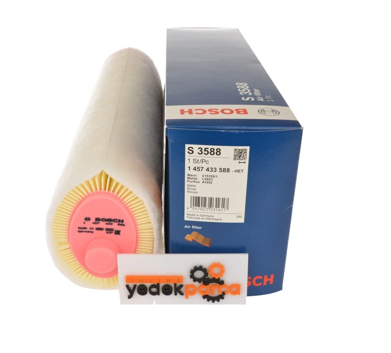 BOSCH 1457433588 | Bmw E90 Kasa 320d 163 HP Hava Filtresi
