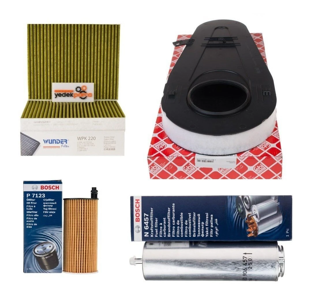 Bmw F10 Kasa 520d Periyodik Bakım Filtre Seti Bosch Marka