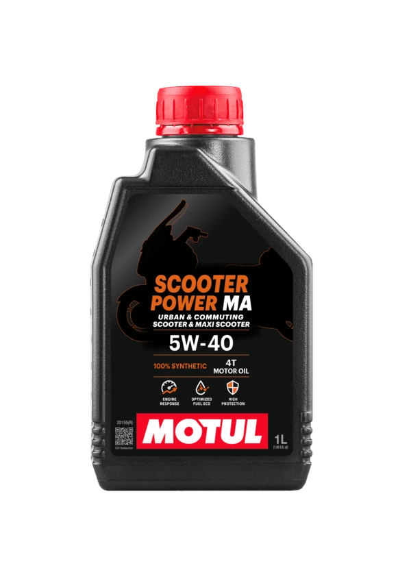 Motul Scooter Power 5W-40 MA 4T Motosiklet Motor Yağı 1 Lt MOTUL STİCKER HEDİYELİ