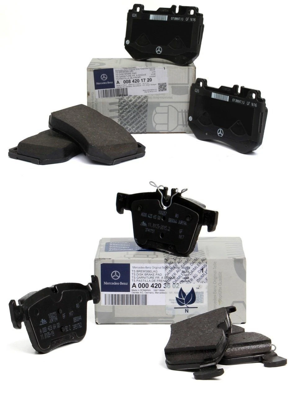 Mercedes W205 Kasa C200 Ön Ve Arka Fren Balata Takımı Set Orjinal