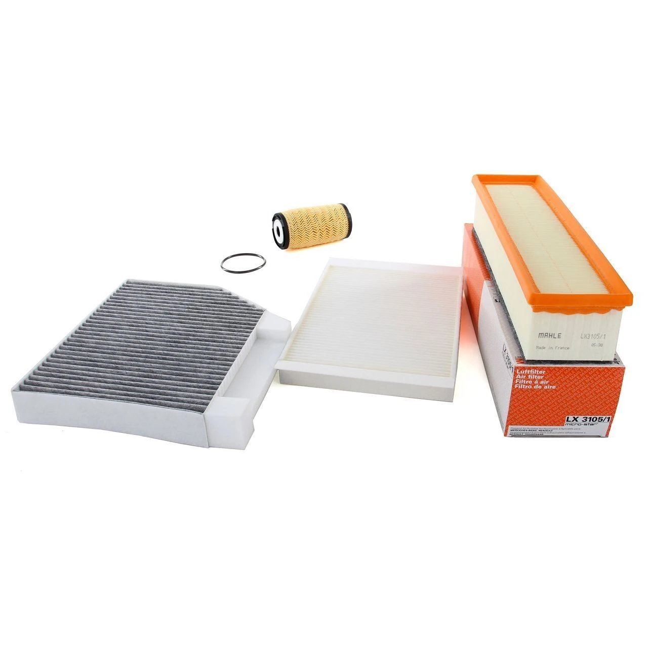 Mercedes W205 Kasa C200d Periyodik Bakım Filtre Seti Bosch Marka Yağsız