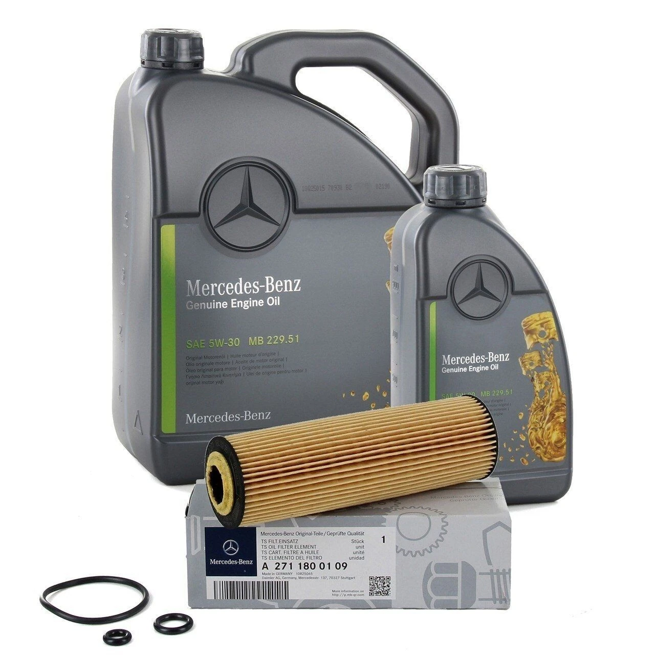 Mercedes W204 Kasa C200 Kompressor Yağ Filtresi Ve Motor Yağı Orijinal