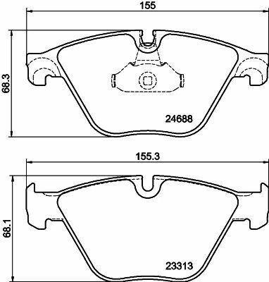 HELLA PAGİD 8DB355015-261 | Fren Balatası Ön BMW F10 / 11 / 12 / 13 / 06