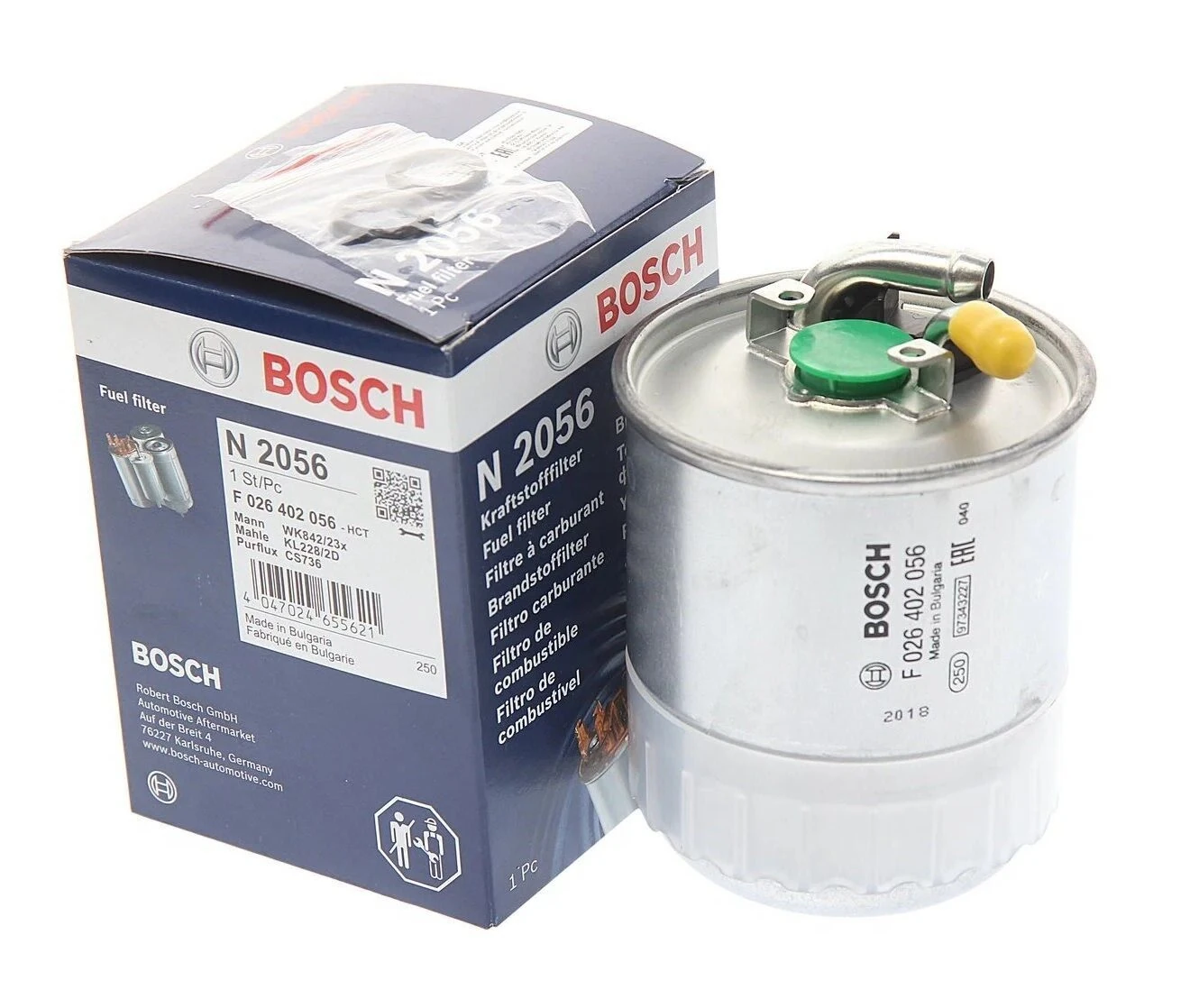 BOSCH F026402056 | Mercedes W211 Kasa E270 CDI Mazot Filtresi