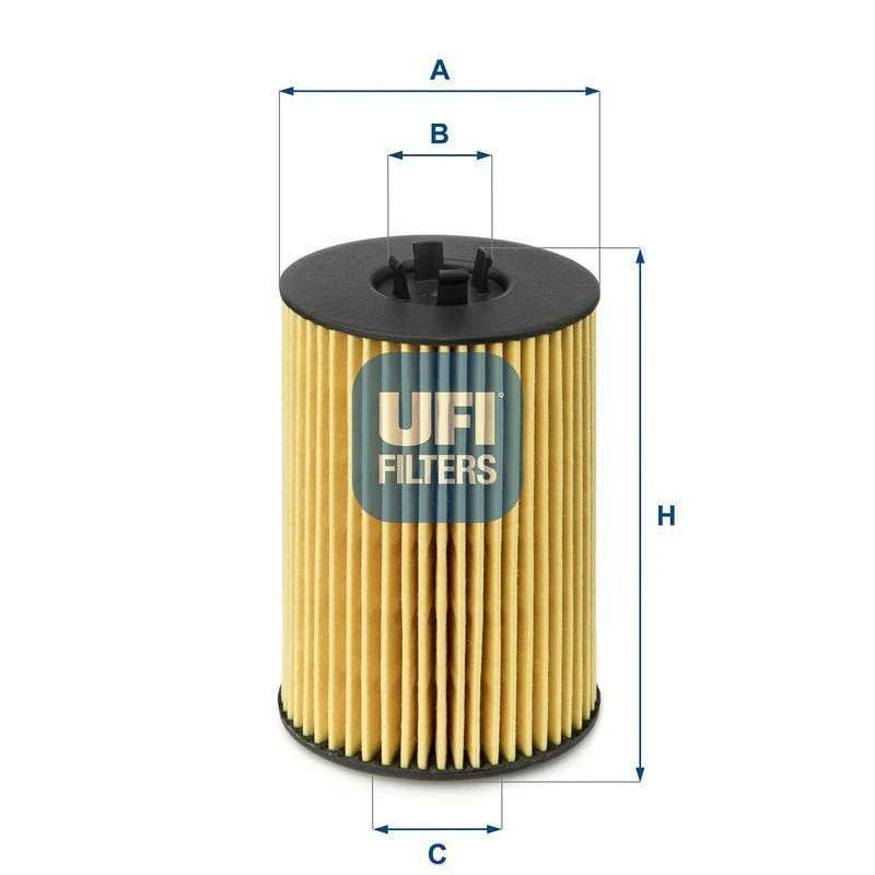 UFI 25.144.00 | Yağ Filtresi 13-Golf.VII-Passat-A3-Leon 1.6Tdi-2.0Tdi