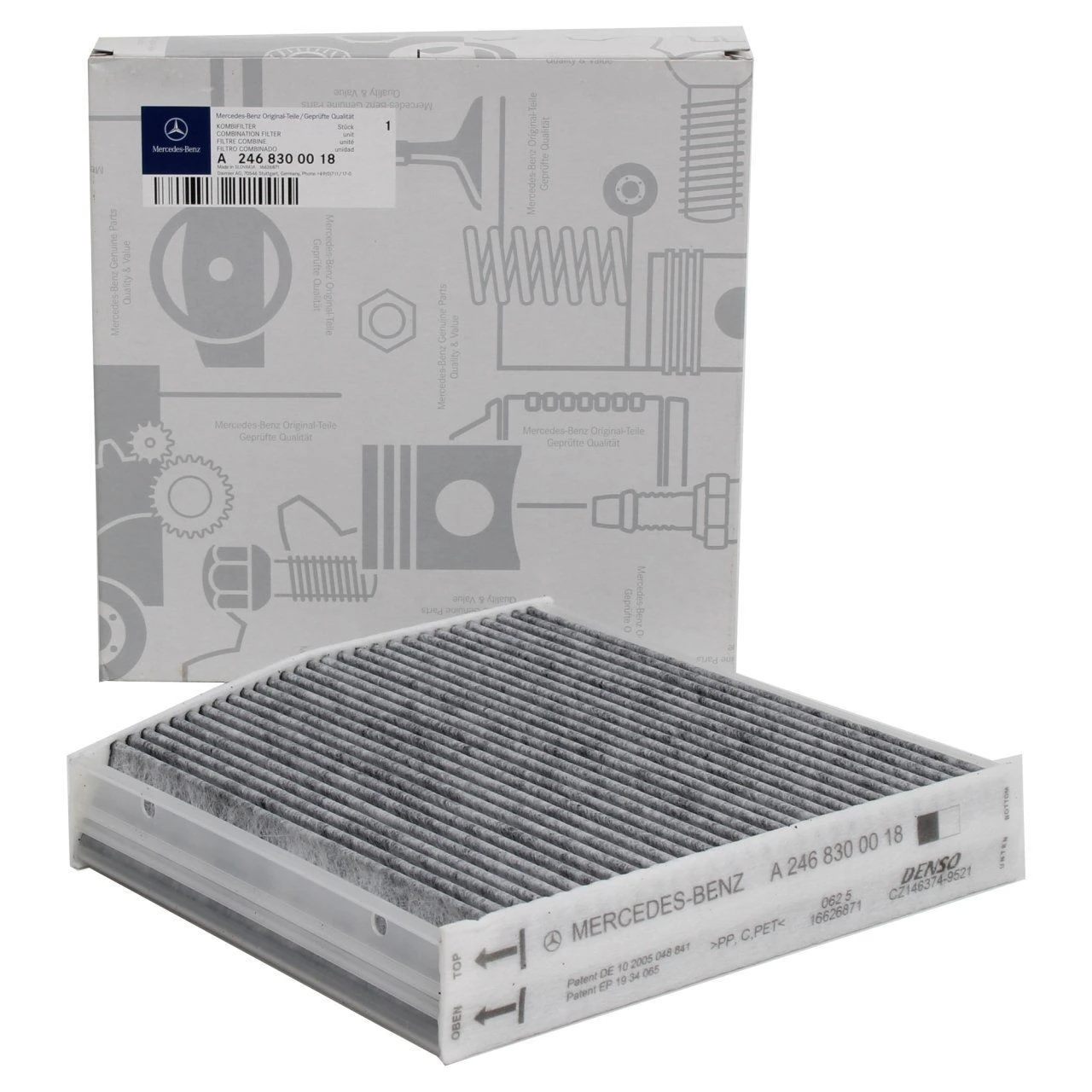 MERCEDES-BENZ A2468300018 | A Serisi W176 Kasa Karbonlu Polen Filtresi Orijinal (2468300018)